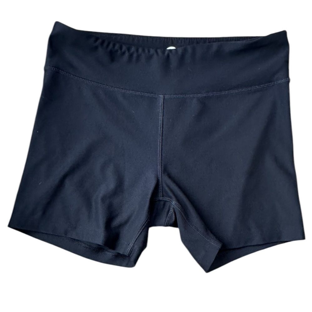 ENERGY ZONE Women’s Solid Black Athletic Activewear Bike Shorts Size M